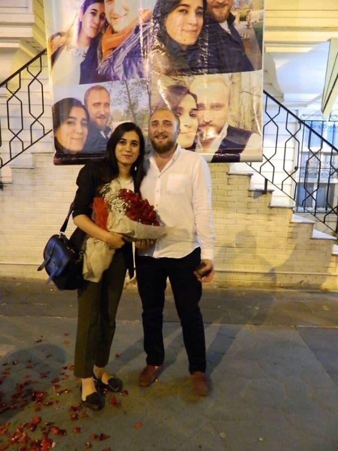 Çark Caddesi'nde sürpriz evlilik teklifi