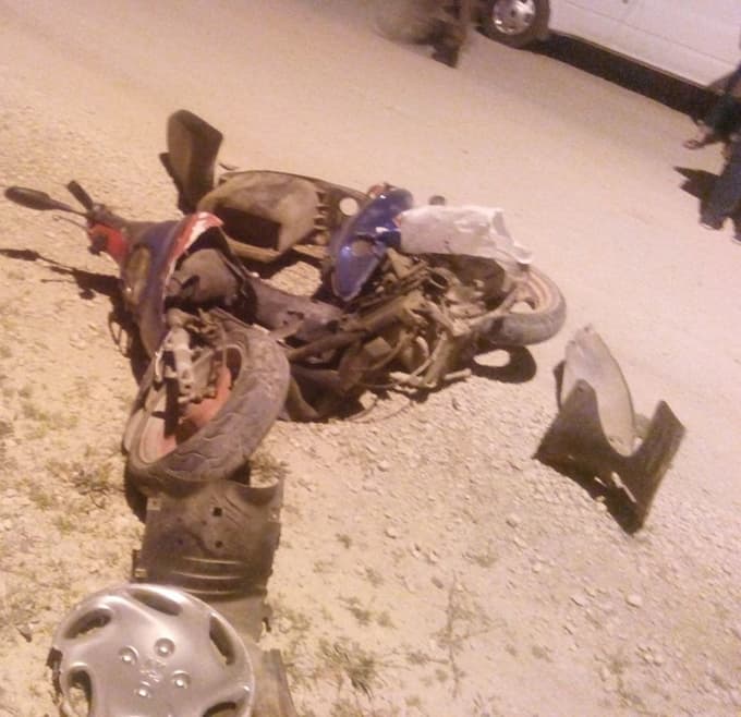 Otomobille motosiklet çarpıştı: 1 yaralı