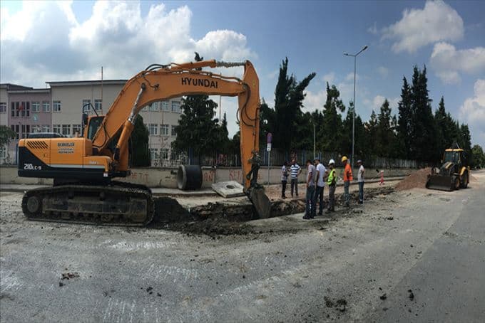 Serdivan'a 6 kilometrelik yağmur suyu hattı inşa ediliyor