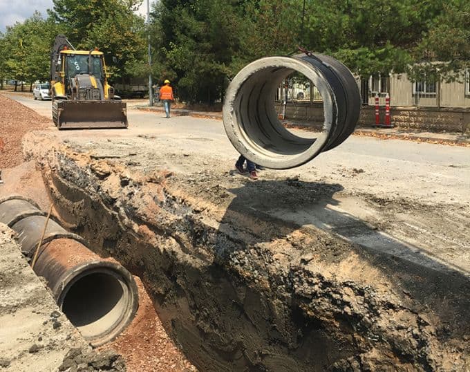 Serdivan'a 6 kilometrelik yağmur suyu hattı inşa ediliyor