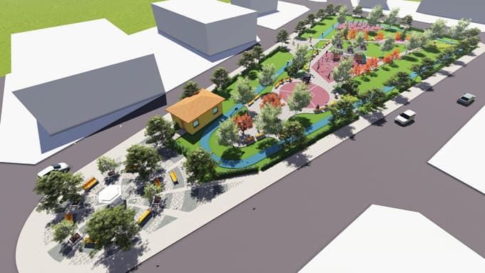 Serdivan Mahalle Meydanı Projesi çalışmaları devam ediyor