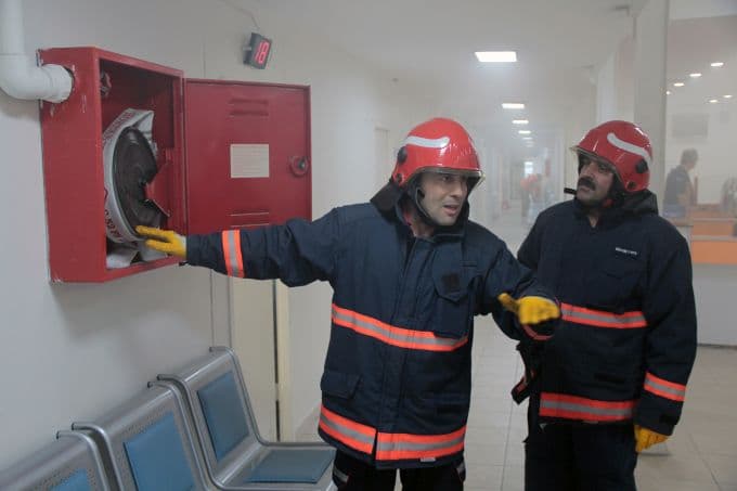 Tıp Merkezi'nde yangın alarmı