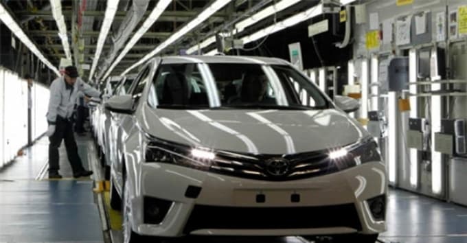 Toyota Türkiye'nin ihracatı yüzde 64 geriledi 