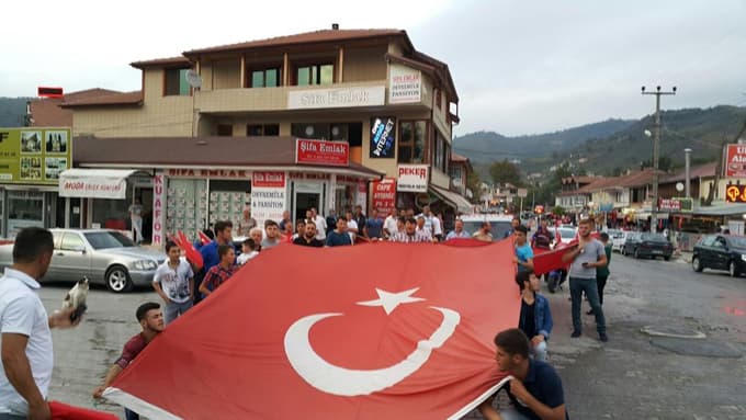Saldırı Akyazı ilçesinde de protesto edildi