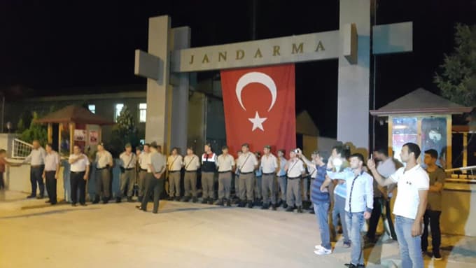 Saldırı Akyazı ilçesinde de protesto edildi