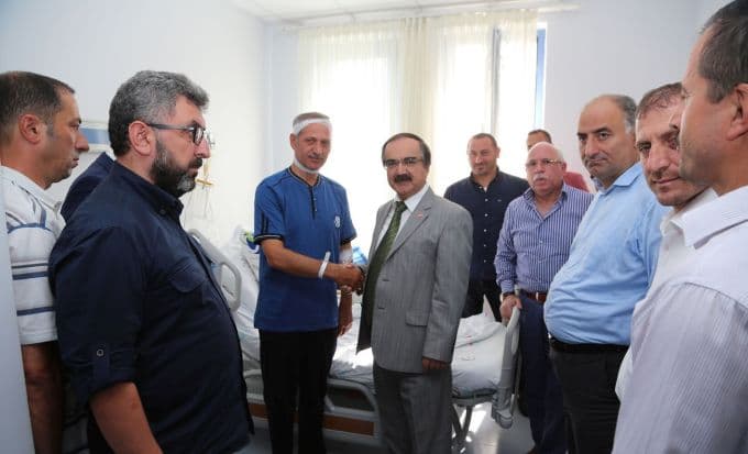 Vali Coş'tan Başkan Dişli'ye 'Geçmiş olsun' ziyareti