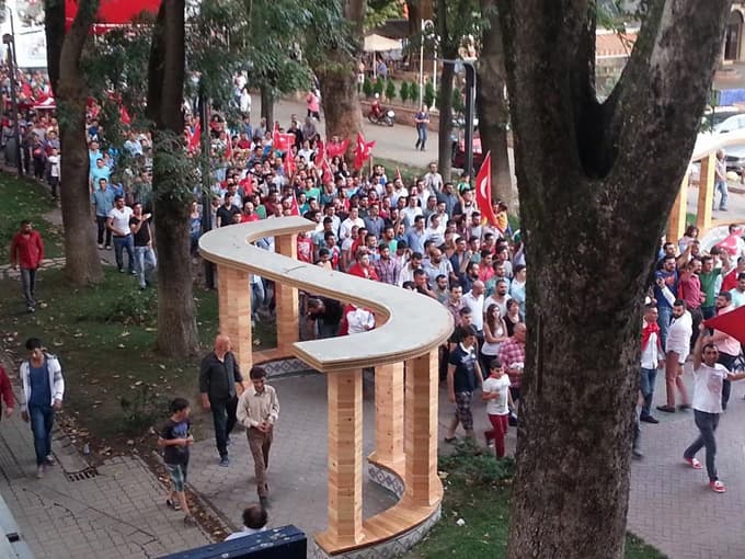 Hendek şehitler için yürüdü