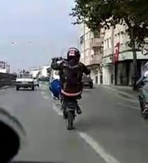 Trafikte tehlikeli yolculuk