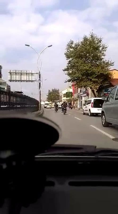 Trafikte tehlikeli yolculuk