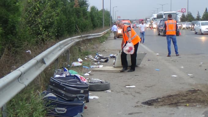 TEM Otoyolunda kaza: 1'i çocuk 7 yaralı