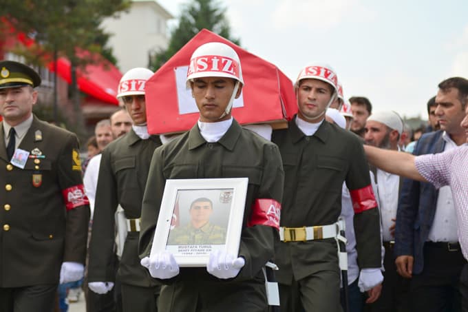 Şehit ateşi Sakarya'ya düştü