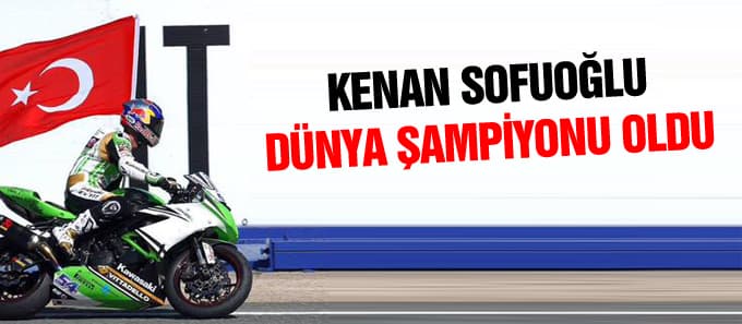 Kenan Sofuoğlu, bir kez daha dünya şampiyonu
