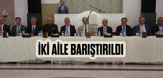 Aralarında husumet bulunan iki aile barıştırıldı