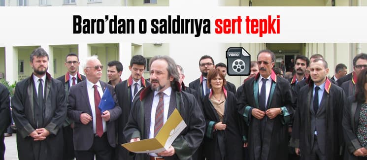 Avukatlar, arkadaşlarına yapılan saldırıyı protesto etti