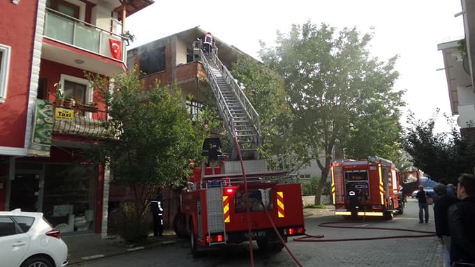Sapanca'da yangın paniği