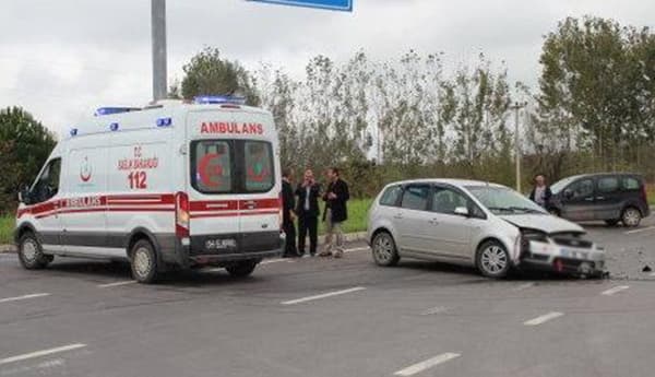 Akyazı'da trafik kazası: 1 yaralı 