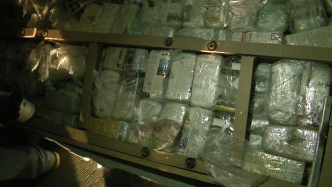 Koltuğun altında 103 kilo eroin bulundu