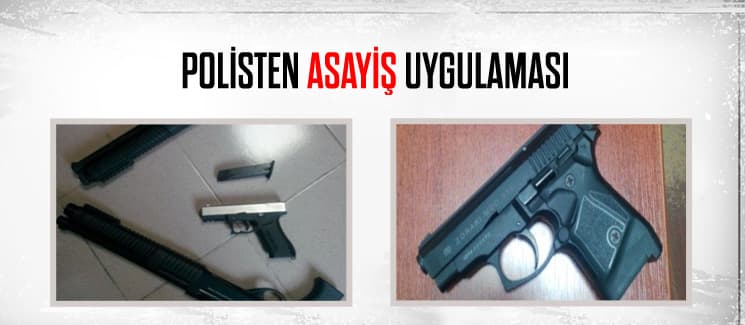 Şehir merkezinde asayiş uygulaması