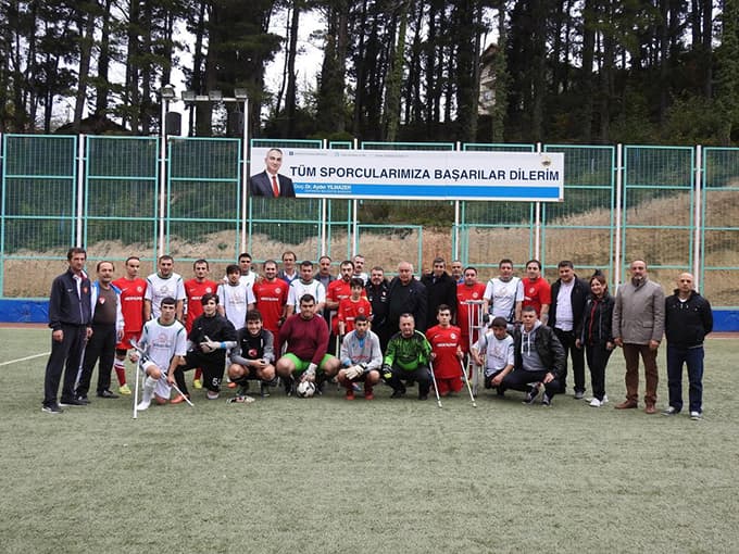 Sapanca'da ampute futbol heyecanı 