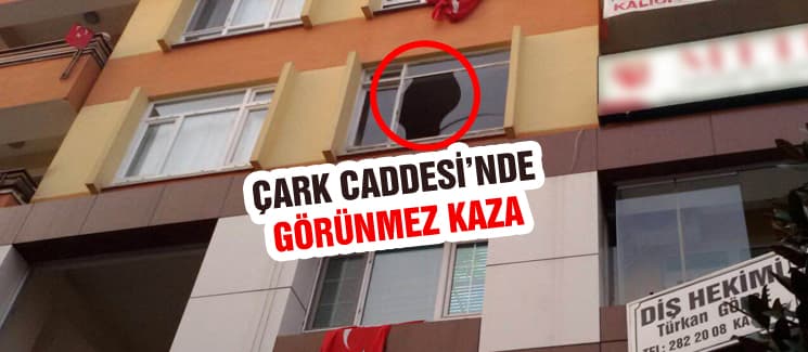 Çark Caddesi'nde görünmez kaza