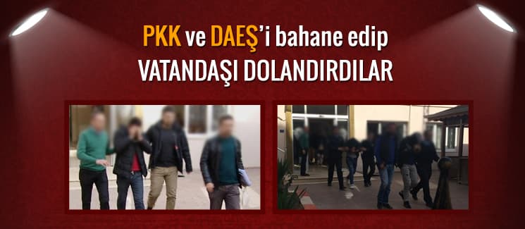 Telefon dolandırıcıları suçüstü yakalandı