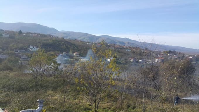 Çıkan yangında yaklaşık 5 dekarlık alan zarar gördü 