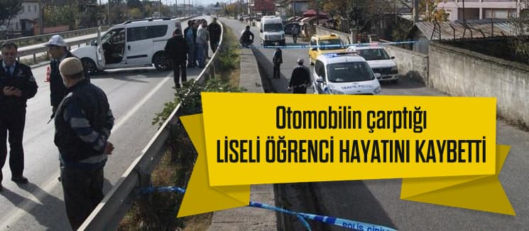 Hendek'de otomobilin çarptığı öğrenci öldü 
