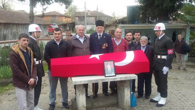 Kore Gazisi askeri tören ile son yolculuğuna uğurlandı