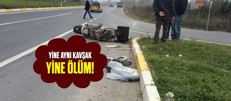 Otomobilin çarptığı motosiklet sürücüsü hayatını kaybetti