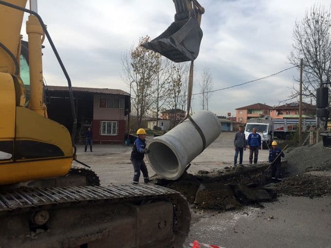 Erenler'e yeni yağmursuyu hattı