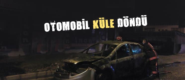 Park halindeki otomobil küle döndü