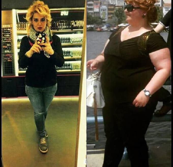 1,5 yılda 90 kilo vererek 66 kiloya indi