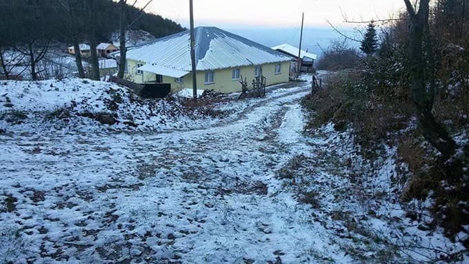 Yılın ilk karı Keremali Dağı'na düştü