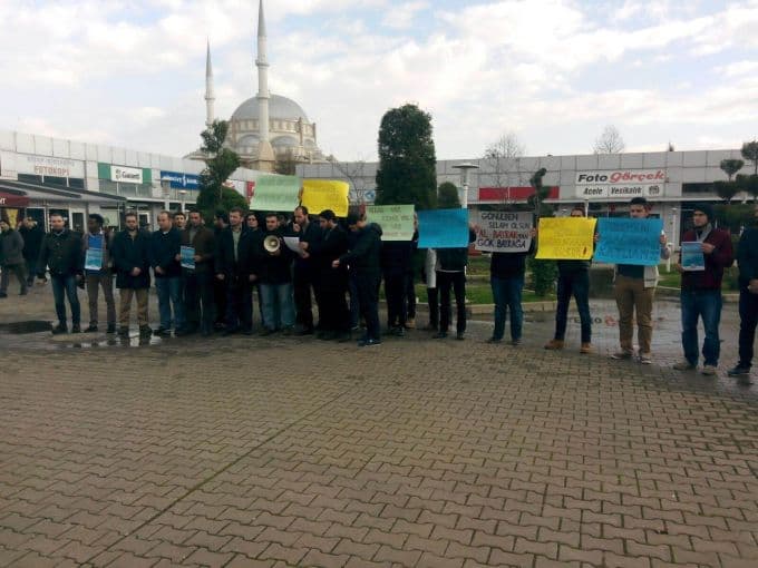SAÜ'de "Bayırbucak" eylemi