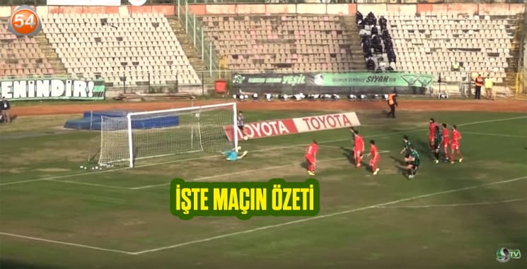 İşte Sakaryaspor-Gaziosmanpaşaspor maçının özeti