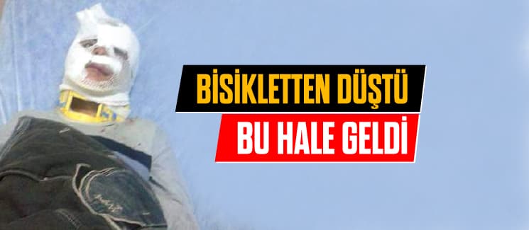 Bisikletten düşen çocuk hastanelik oldu