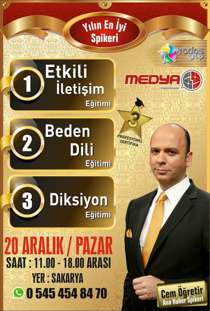 Cem Öğretir Sakarya'da
