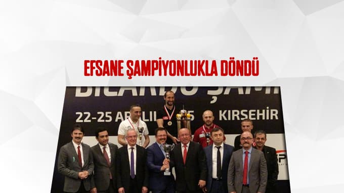 Semih Saygıner, şampiyonlukla döndü