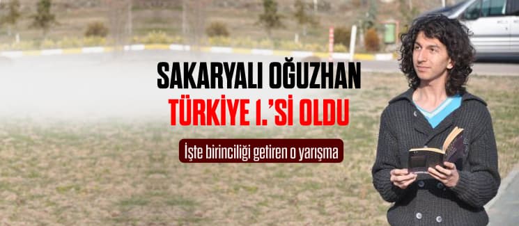 Geyveli Oğuzhan Türkiye 1.'si oldu