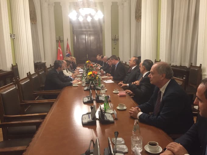 İsen, Başbakan Davutoğlu ile Sırbistan ziyaretine katıldı