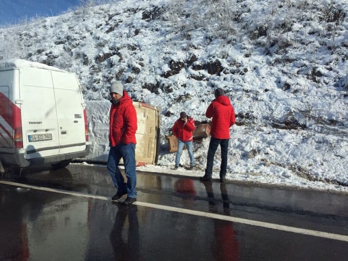Buzlanma, kazaya neden oldu