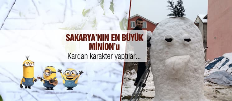 Sakarya'nın en büyük Minion'unu yaptılar