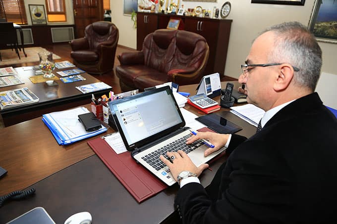 Başkan Yılmazer'den sosyal medya etkileşimi
