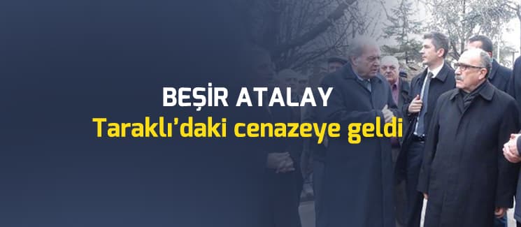 Beşir Atalay Taraklı'da cenaze törenine katıldı