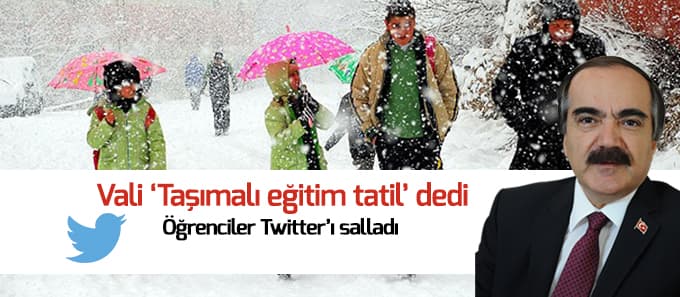 Taşımalı eğitime kar tatili