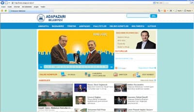 Adapazarı Belediyesi'nden E- Belediye Hizmeti 