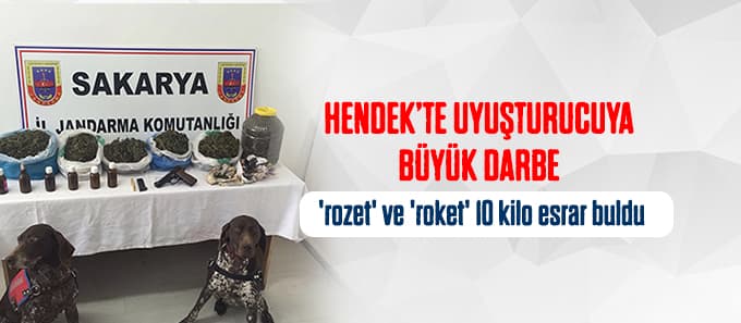 Hendek'te uyuşturucuya büyük darbe