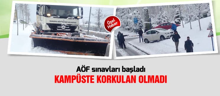 Kampüste korkulan olmadı