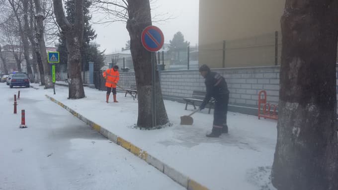 Kaynarca'da kar teyakkuzu