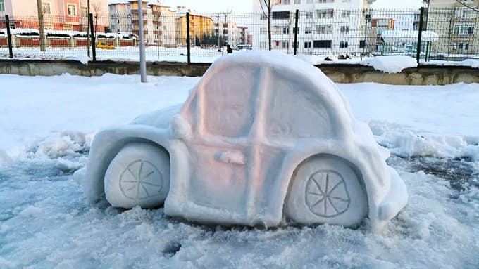Kardan sanat yaptı